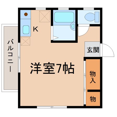 袴塚マンションの物件間取画像